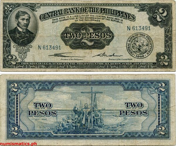 2 Pesos Quirino - Cuaderno English Series Banknote