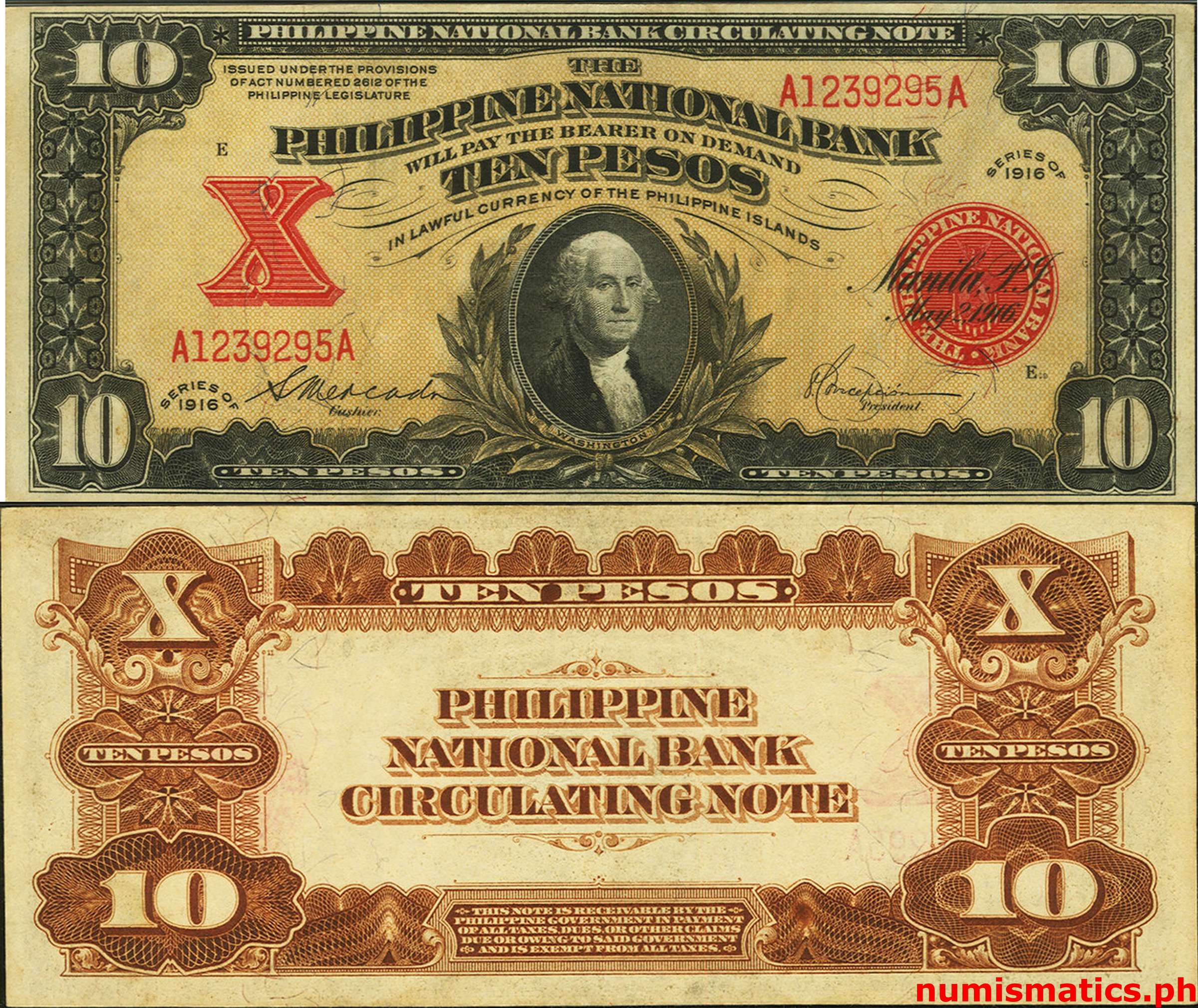 10 Philippine Peso Bill