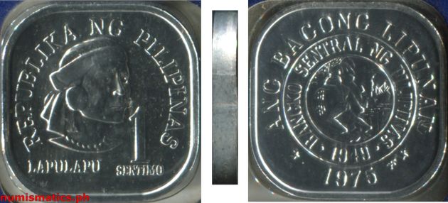 1975 FM 1 Sentimo Brilliant Uncirculated Ang Bagong Lipunan Series Coin