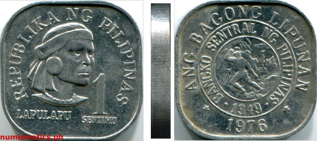 1976 1 Sentimo Ang Bagong Lipunan Series Coin