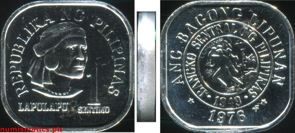 1976 FM 1 Sentimo Brilliant Uncirculated Ang Bagong Lipunan Series Coin