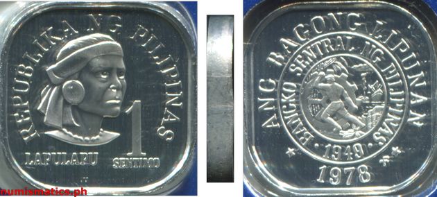 1978 FM 1 Sentimo Proof Ang Bagong Lipunan Series Coin