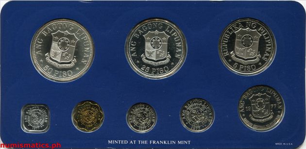 1977 (8) Coin Set Reverse