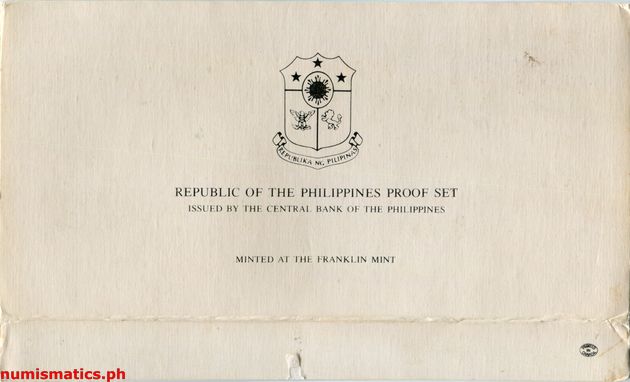 1978 (8) Manuel L. Quezon Proof Coin Set Cover