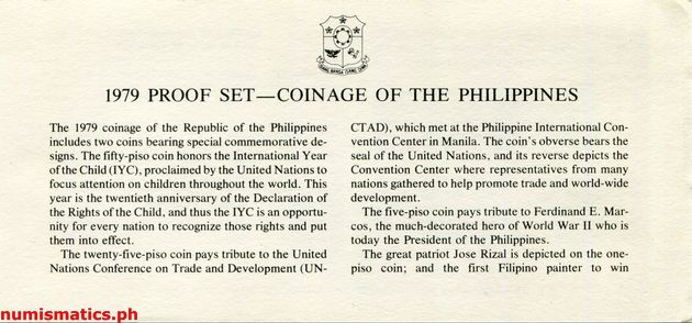 1979 (8) Proof Coin Set Literature 1