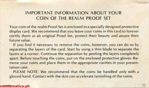 1981 (8) Proof Coin Set Literature 3