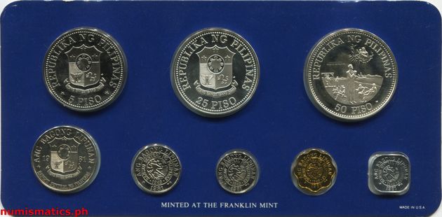 1981 (8) Proof Coin Set Reverse