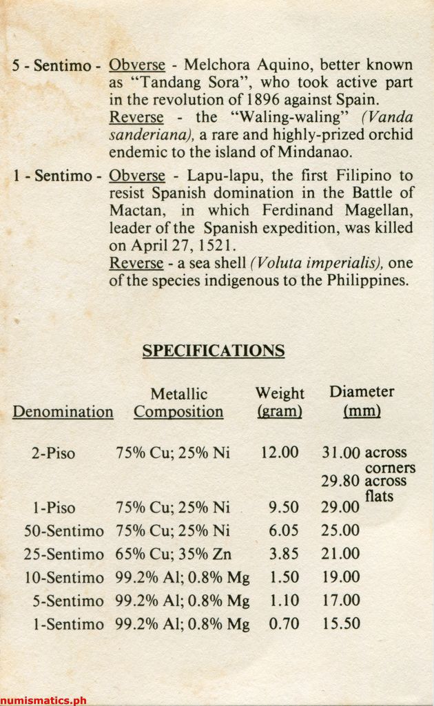 1983 (7) Circulation Coin Set Literature 1