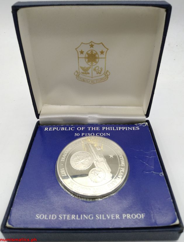 1977 50 Piso Inauguration of the Security Printing Plant and Mint Complex Proof Commemorative Coin Box Open