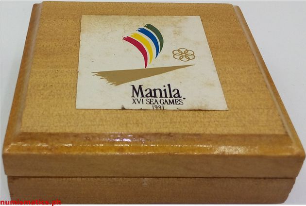 1991 150 Piso Manila XVI Southeast Asian Games Commemorative Coin Box 2