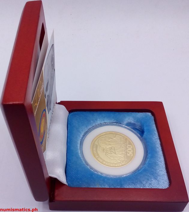 2015 500 Piso Pope Francis (Papal Visit) Commemorative Coin Box Side 2