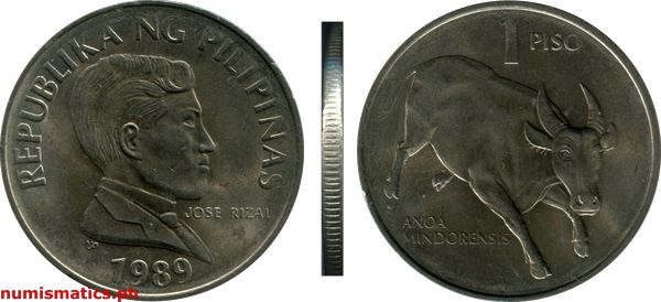 1989 1 Piso Flora and Fauna Series Coin