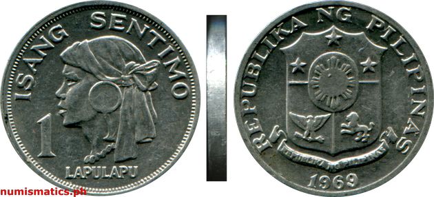 1969 1 Sentimo Pilipino Series Coin