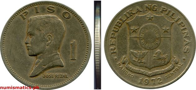 1972 1 Piso Pilipino Series Coin