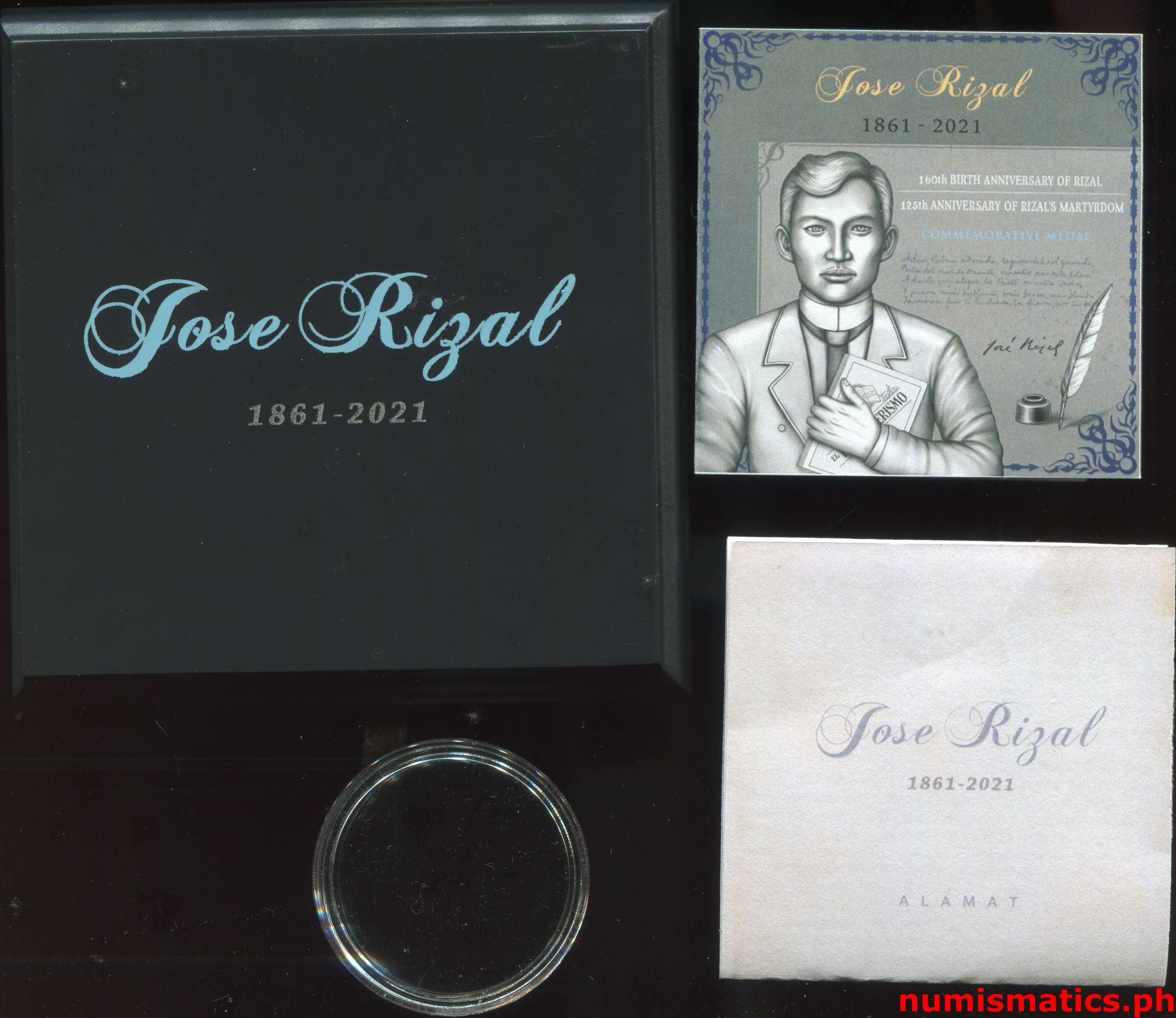 2021 Jose Rizal 160th Birth Anniversary Medal A000247 Packaging