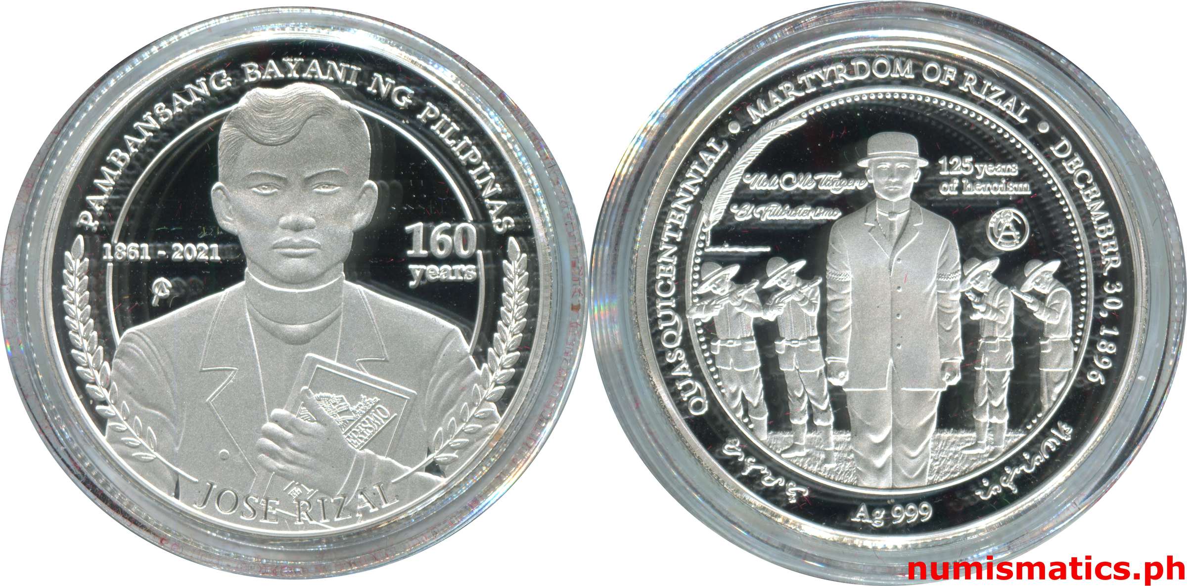 2021 Jose Rizal 160th Birth Anniversary Medal Capsule