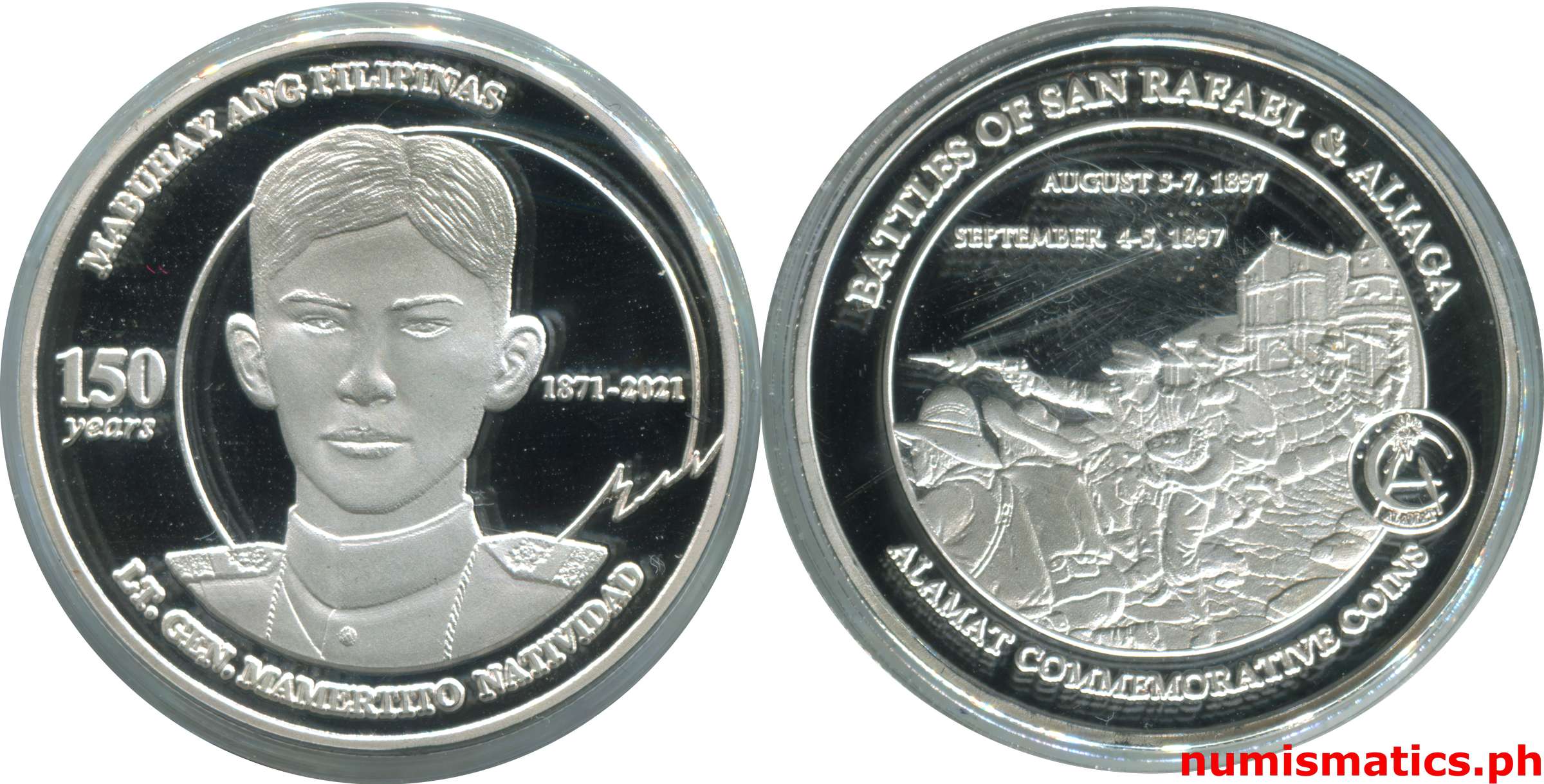 2021 Lt. Gen. Mamertito Natividad 150 Years Medal Capsule