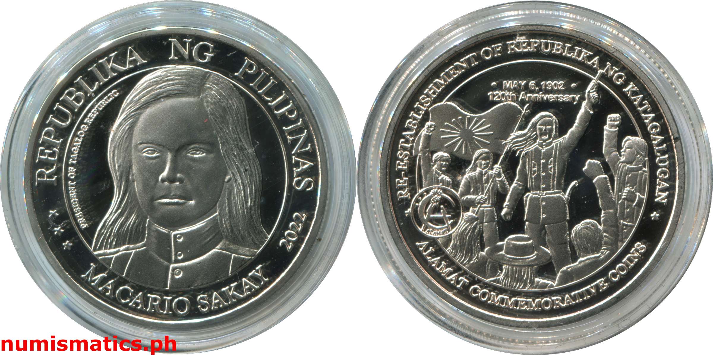 2022 Macario Sakay Re-Establishment of Republika ng Katagalugan 120th Anniversary Medal Capsule