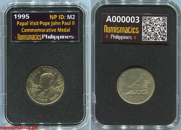 1995 Papal Visit Pope John Paul II Commemorative A000003 Slab