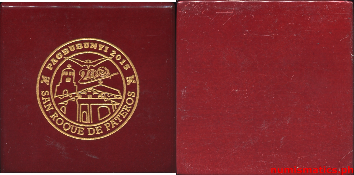 2015 Bicentennial Anniversary Parroquia de San Roque de Pateros Medal Box Closed