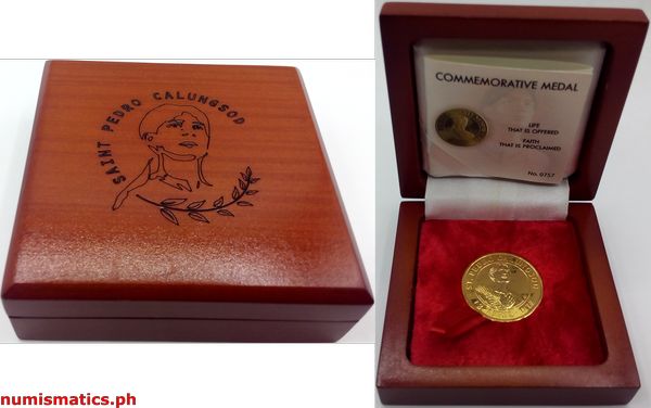 St. Pedro Calungsod Commemorative Medal Box