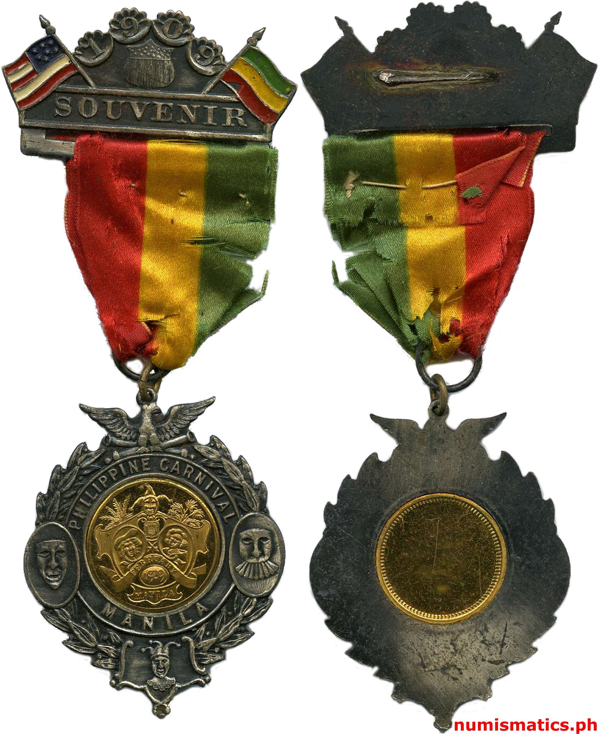 1909 Philippine Carnival Manila Medal Ribbon