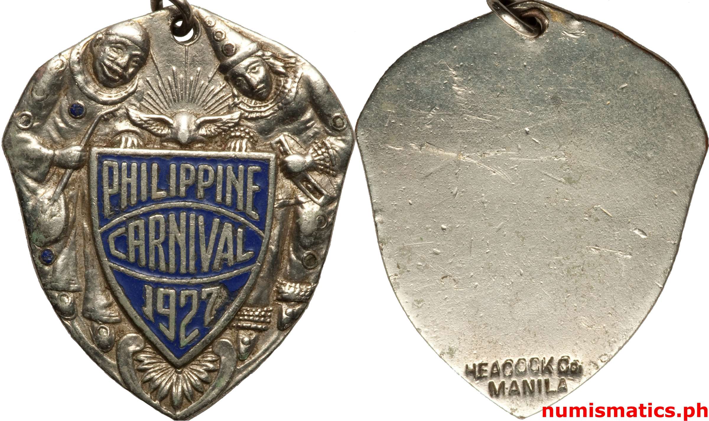 1927 Philippine Carnival Medal Nickel Plated