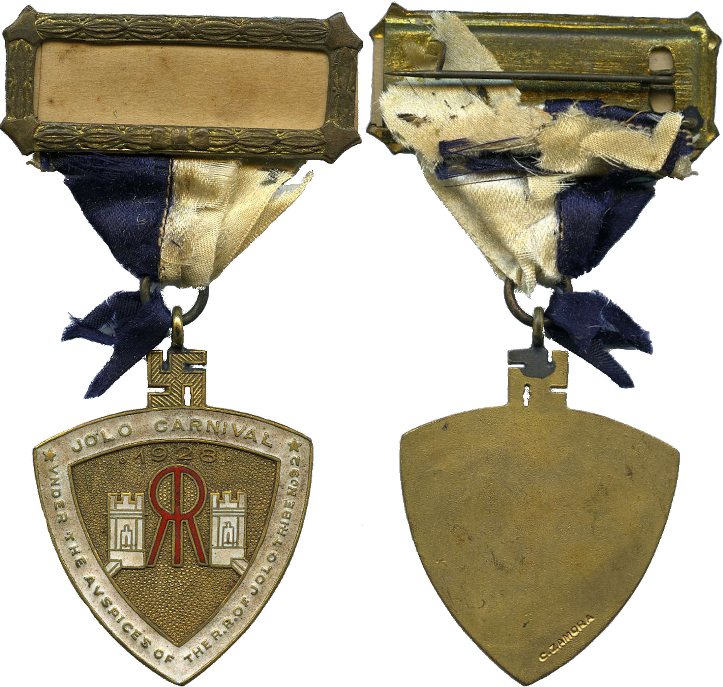 1928 Jolo Carnival Medal Ribbon