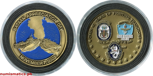 2003 Bataan Appreciation Day Challenge Coin A000077 Capsule