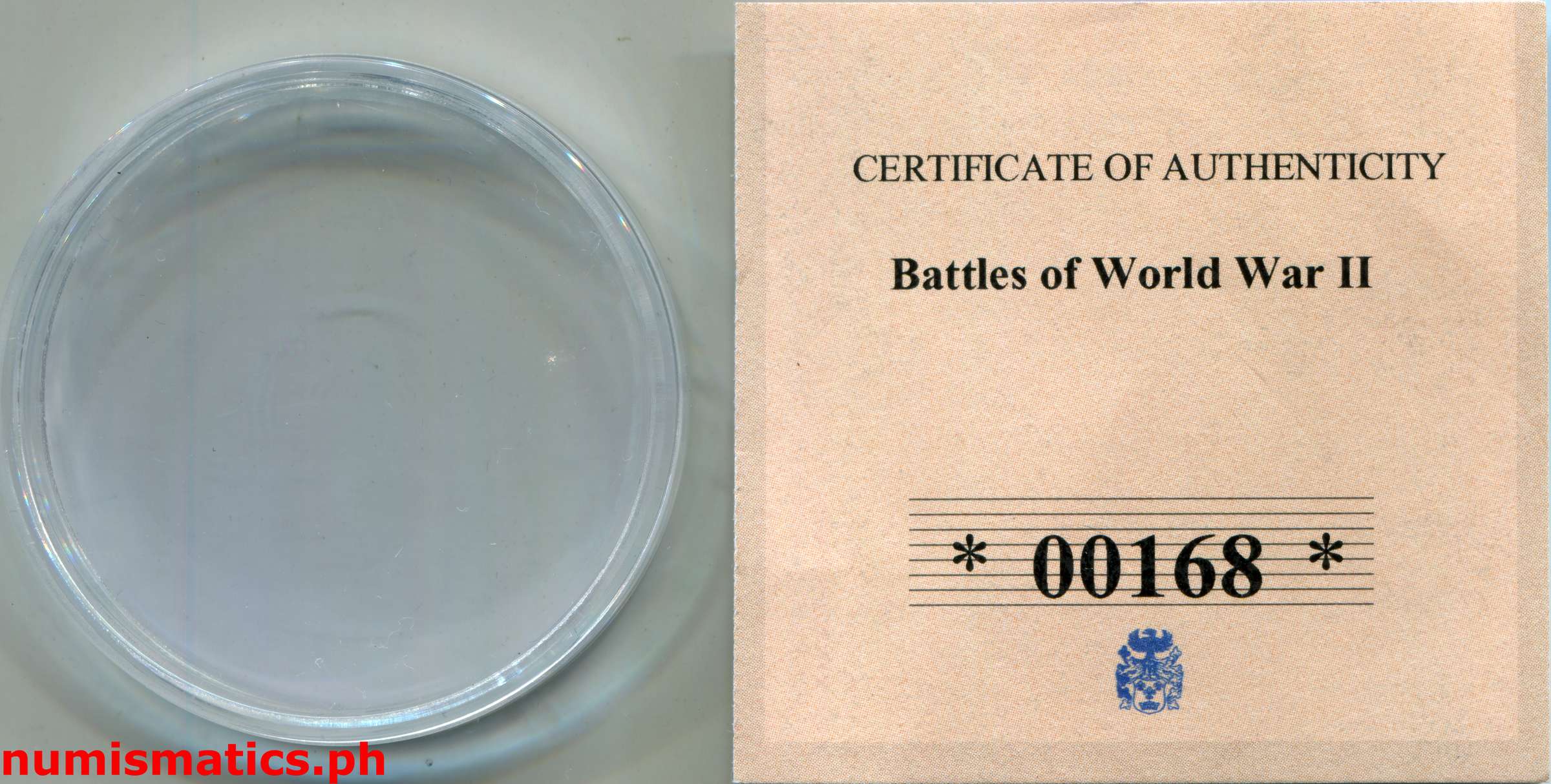 (2011) 1944 Battle of Philippine Sea Medal A000294 Packaging