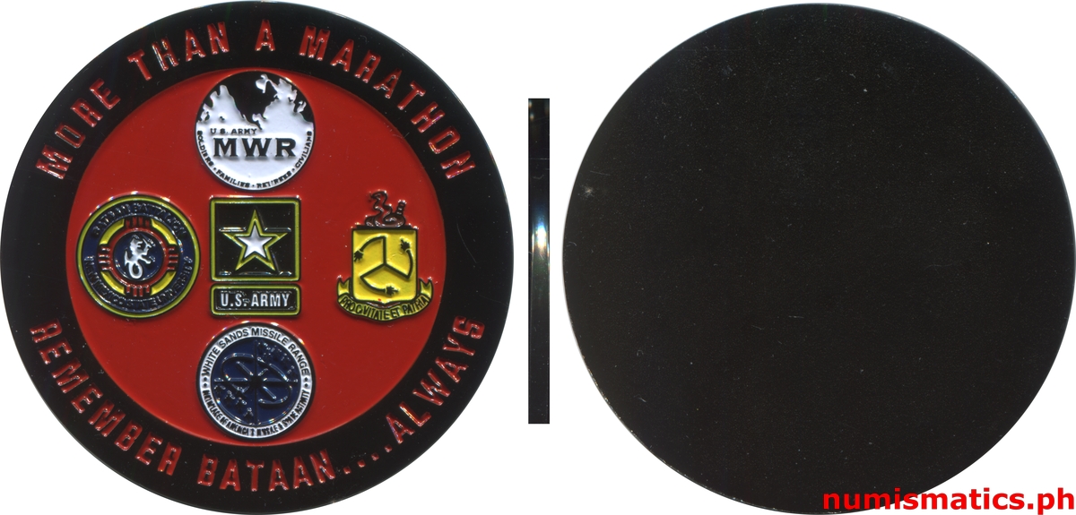 2020 Remember Bataan Always Challenge Coin Uniface