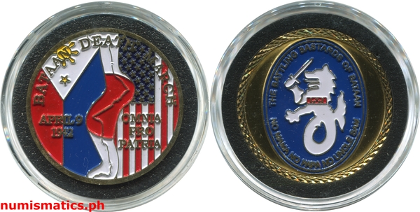 Bataan Death March Omnia Pro Patria Challenge Coin Capsule