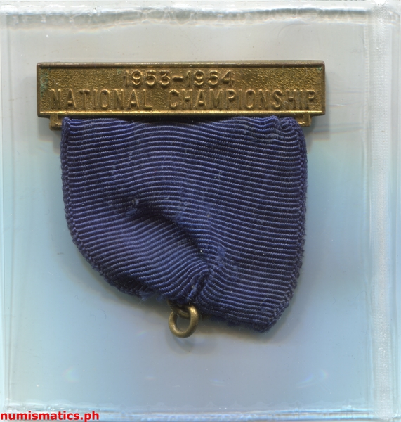 1953-1954 National Championship PAAF Philippines Medal A000052 Top Bar and Ribbon