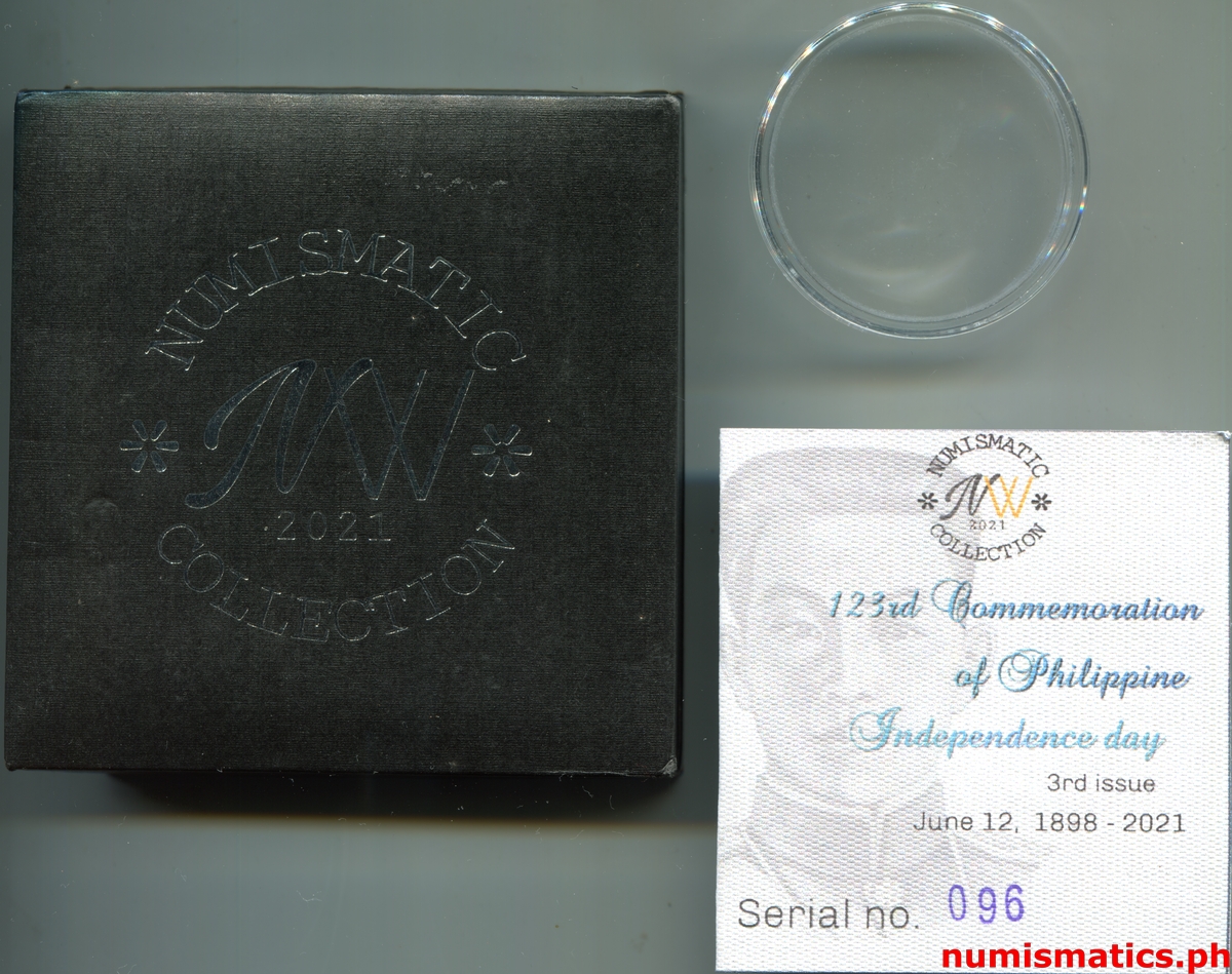 2021 123rd Commemoration of Philippine Independence Day Medal A000186 Box Capsule COA