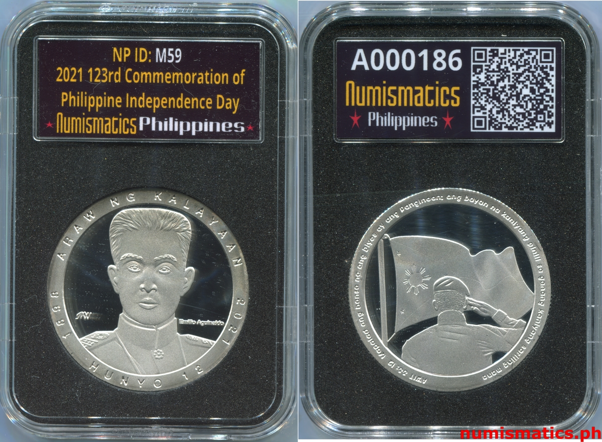 2021 123rd Commemoration of Philippine Independence Day Medal A000186 Slab