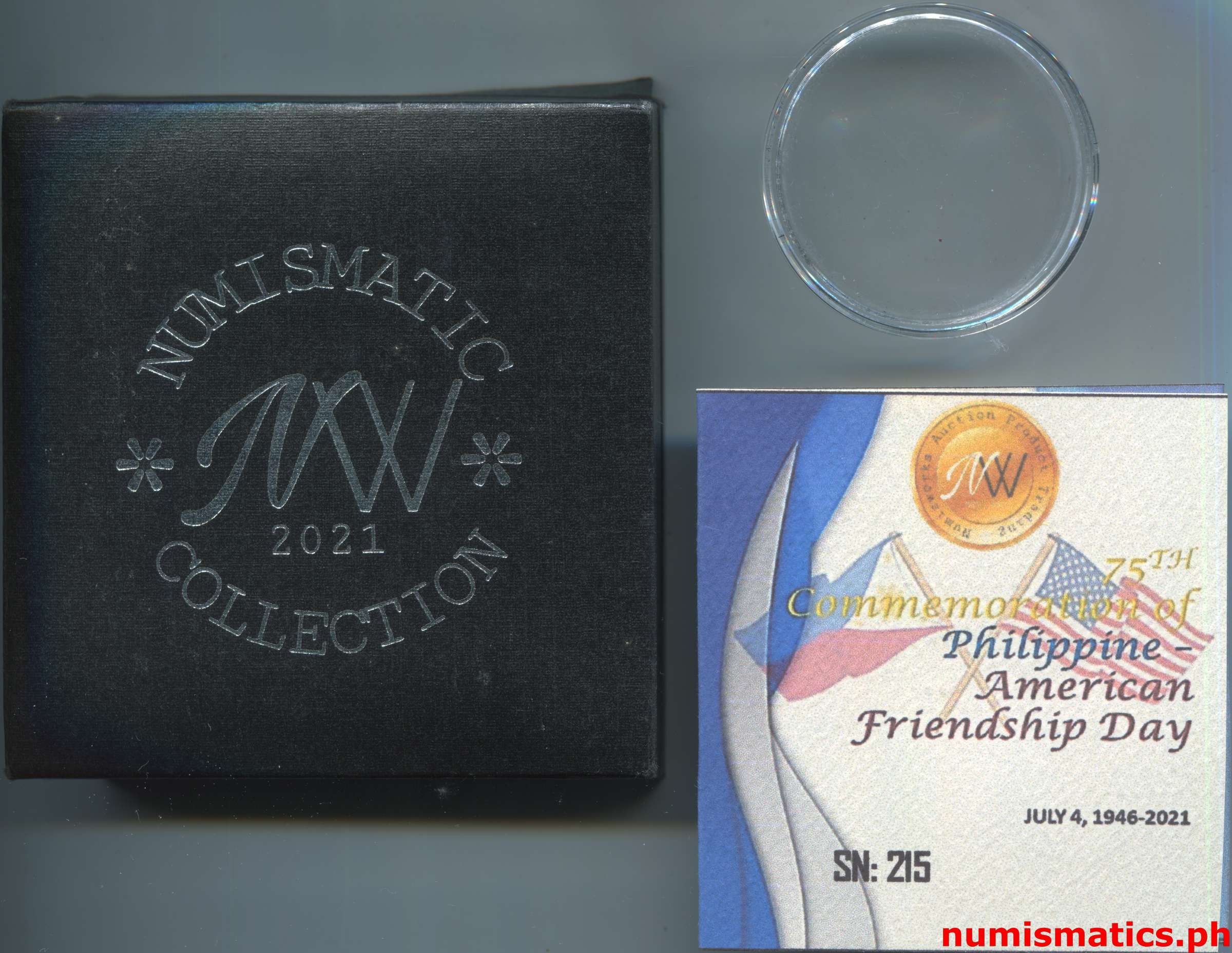 2021 75th Commemoration of Philippine American Friendship Day Medal A000194 Box Capsule COA