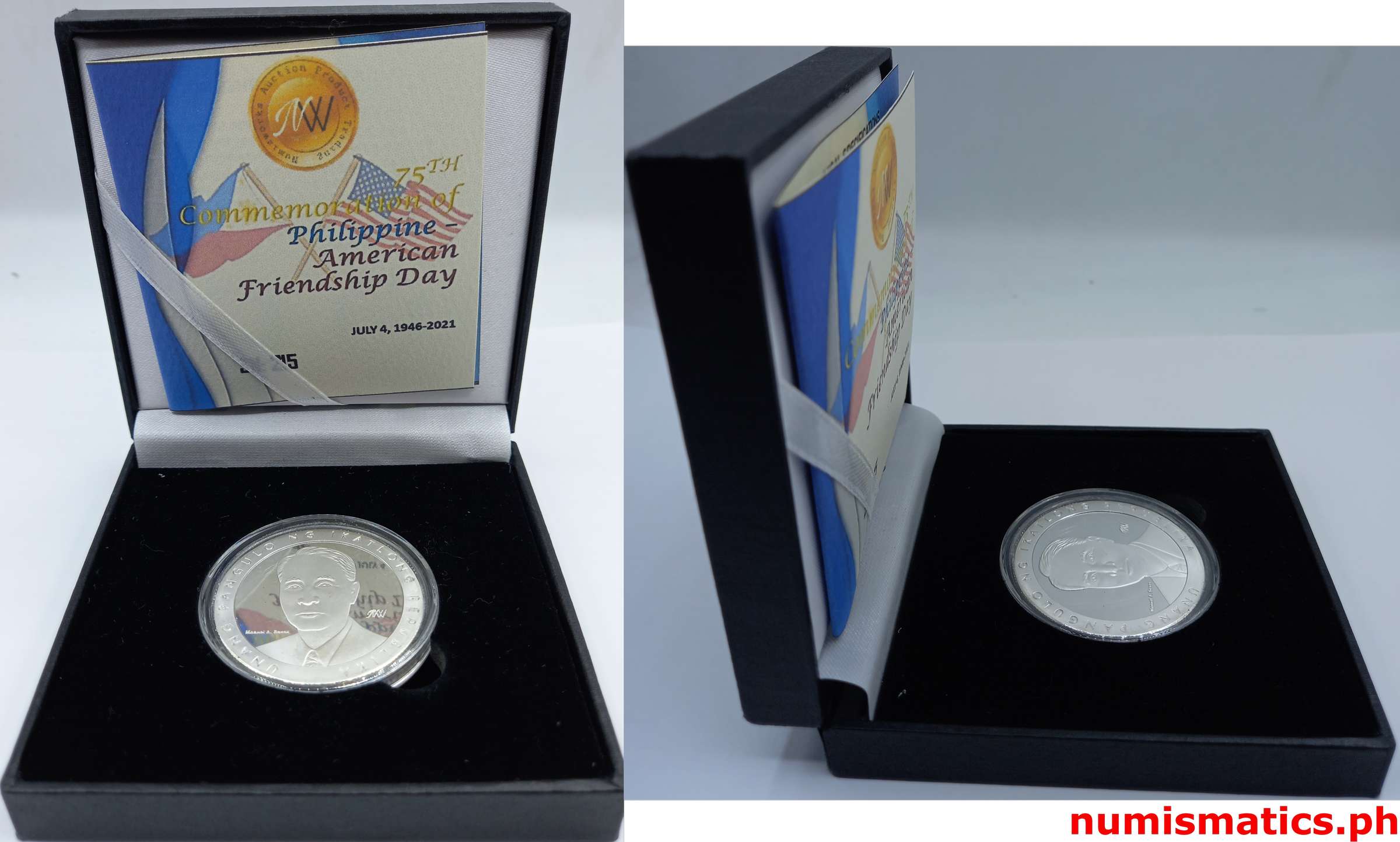 2021 75th Commemoration of Philippine American Friendship Day Medal Box 2