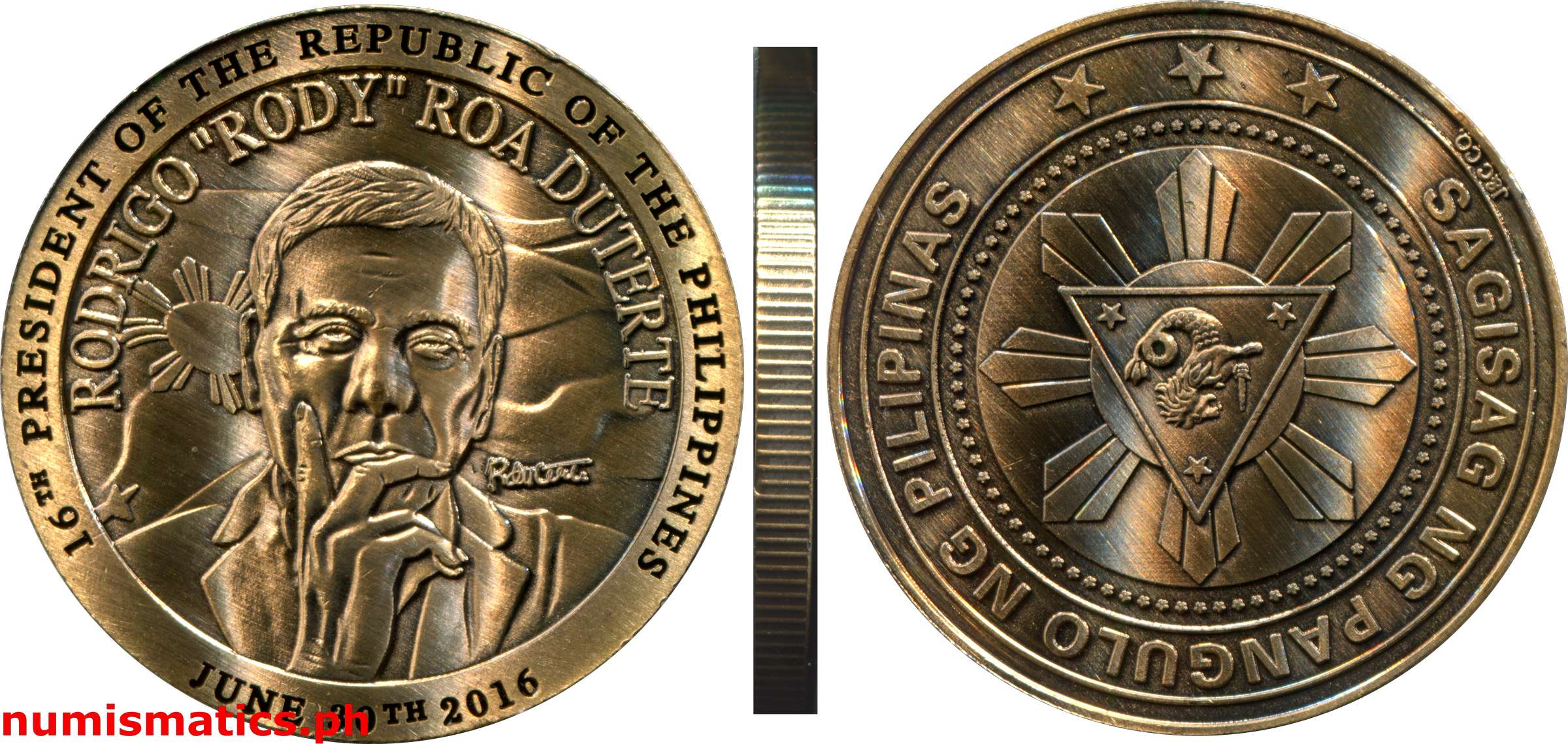 2016 16th President Rodrigo Rody Roa Duterte Medal