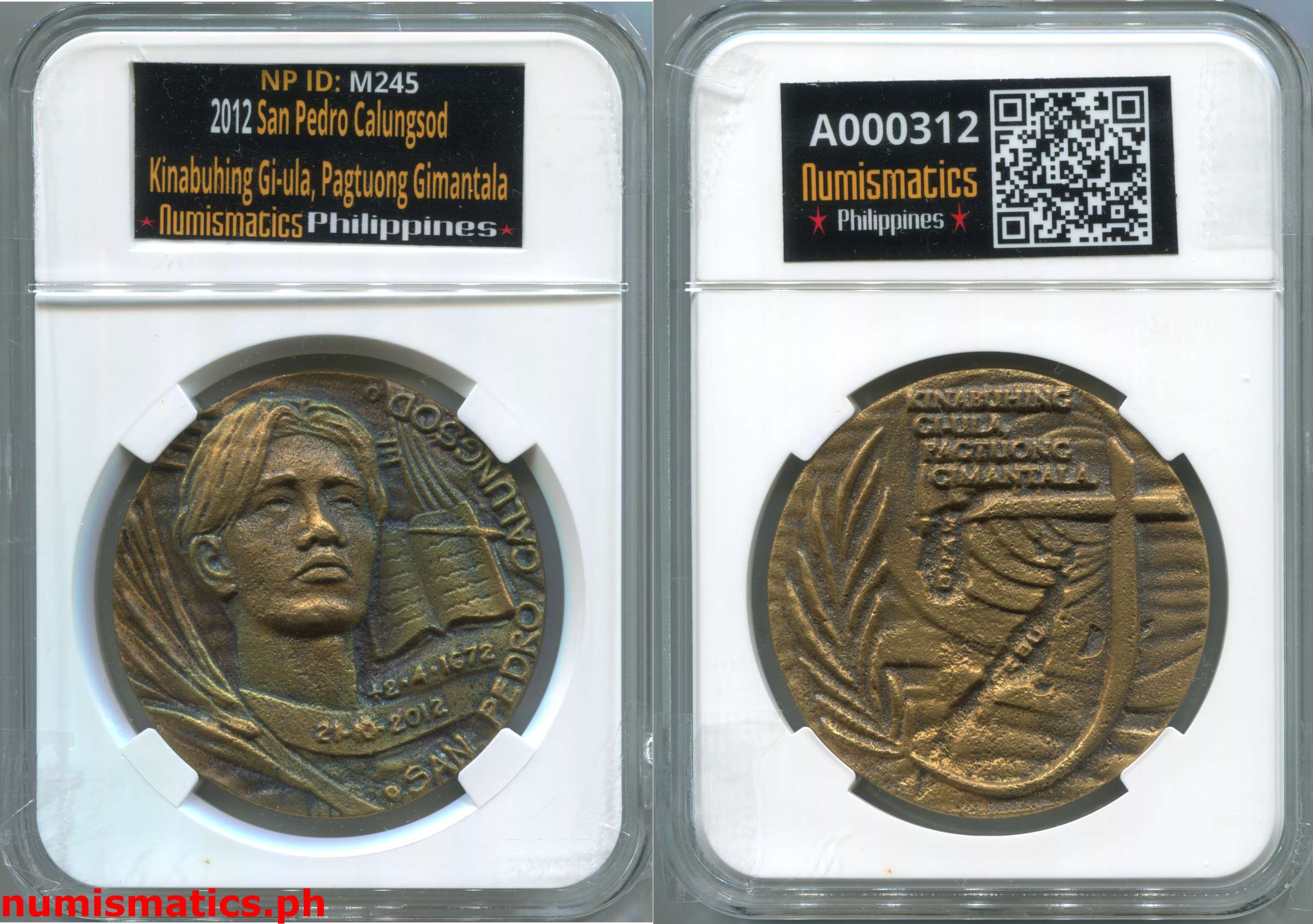 2012 San Pedro Calungsod Medal A000312 Slab