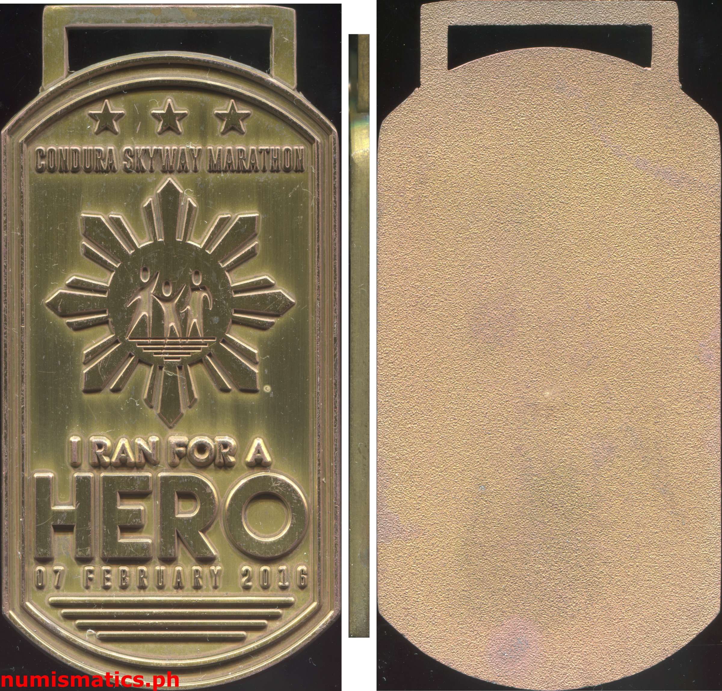 2016 Condura Skyway Marathon Run for a Hero 10K Finisher Medal