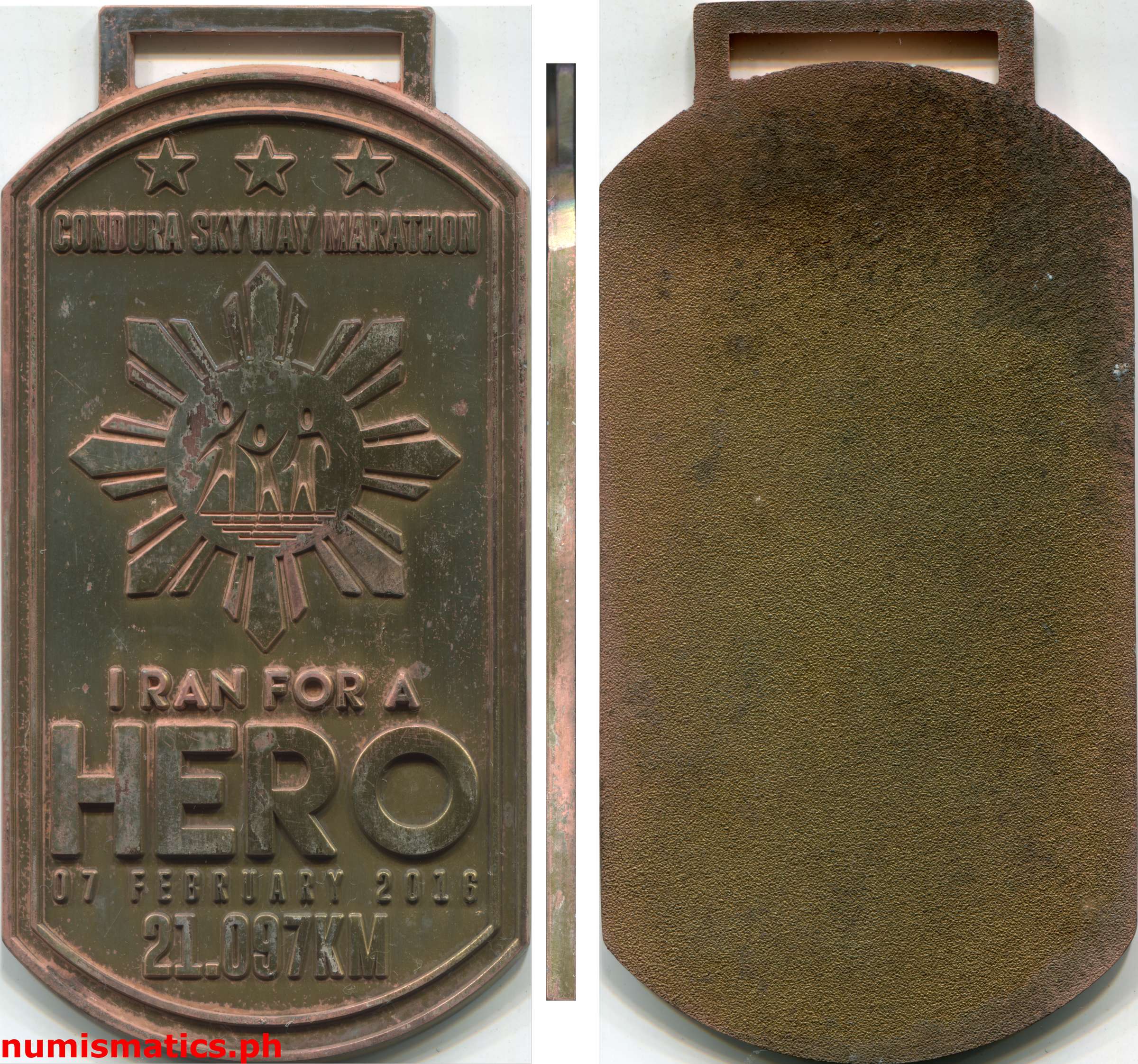 2016 Condura Skyway Marathon Run for a Hero 21K Finisher Medal