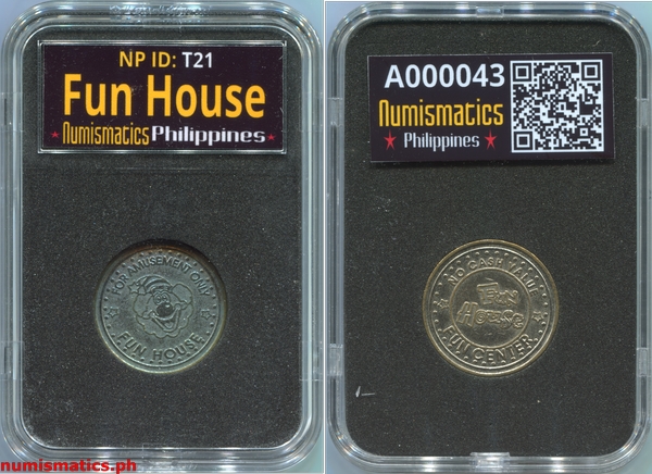 Fun House Arcade Gaming Token A000043 Slab