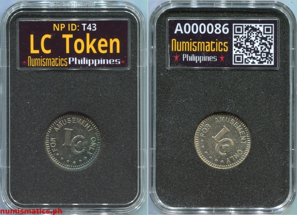 LC Arcade Gaming Token A000086 Slab