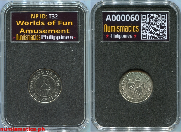 Worlds of Fun Amusement Arcade Gaming Token A000060 Slab