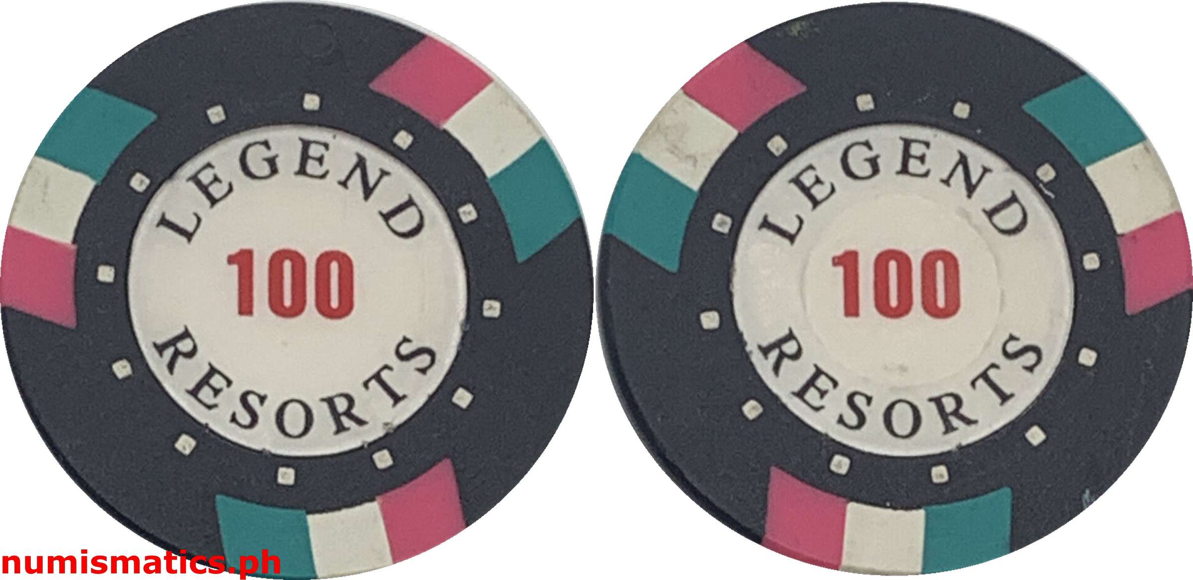 100 Legend Resorts Casino Chip