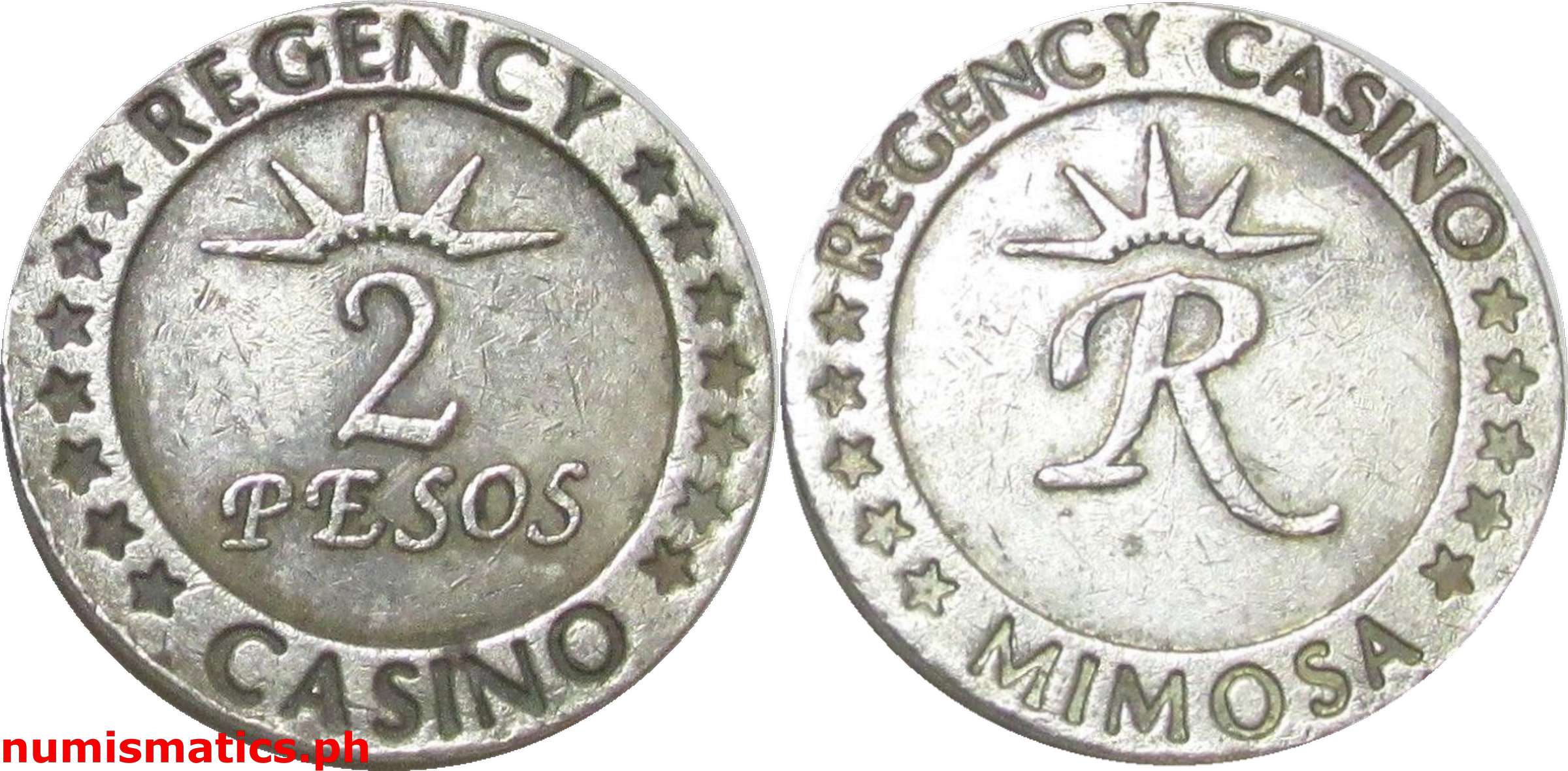 2 Pesos Mimosa Regency Casino Token