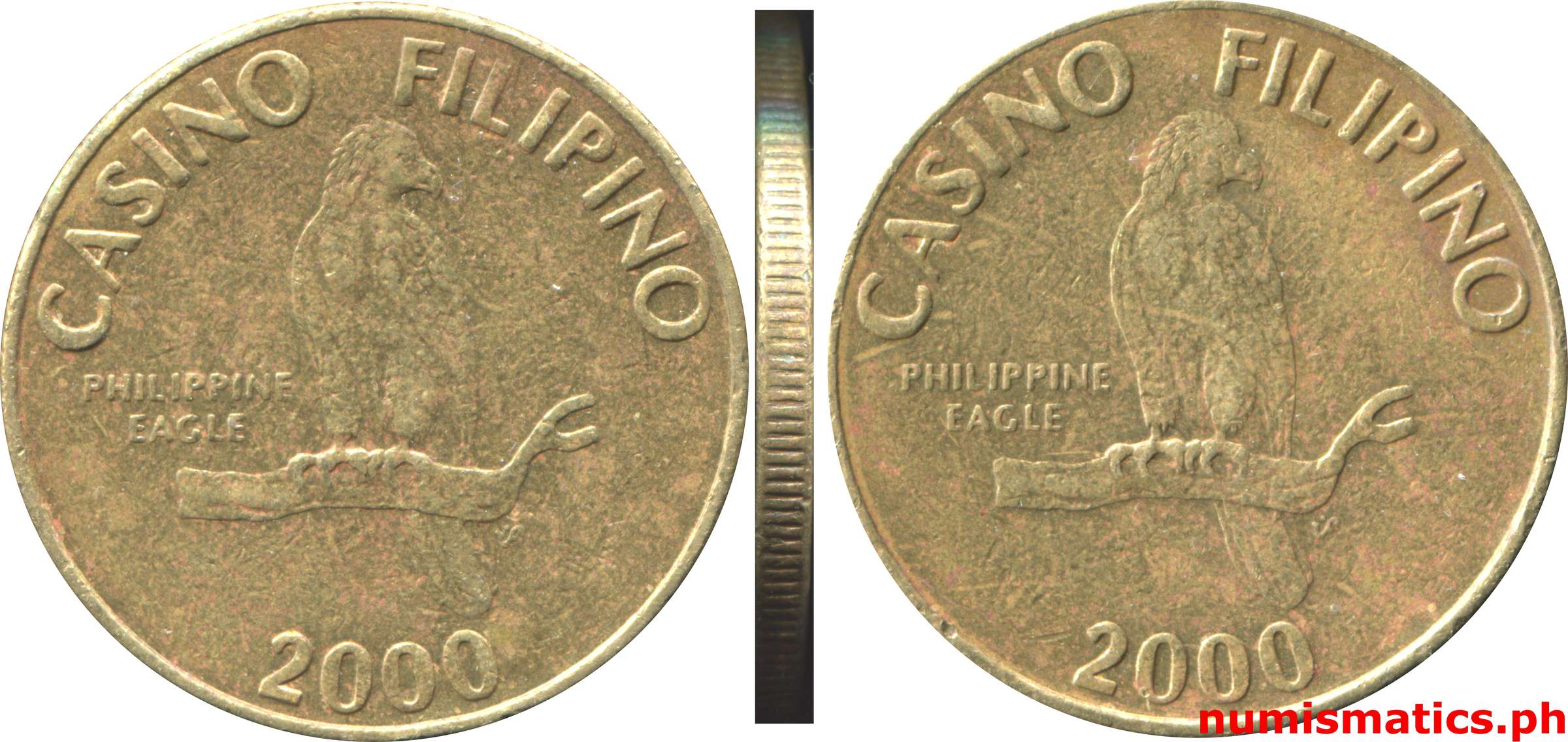 2000 Casino Filipino Philippine Eagle Token