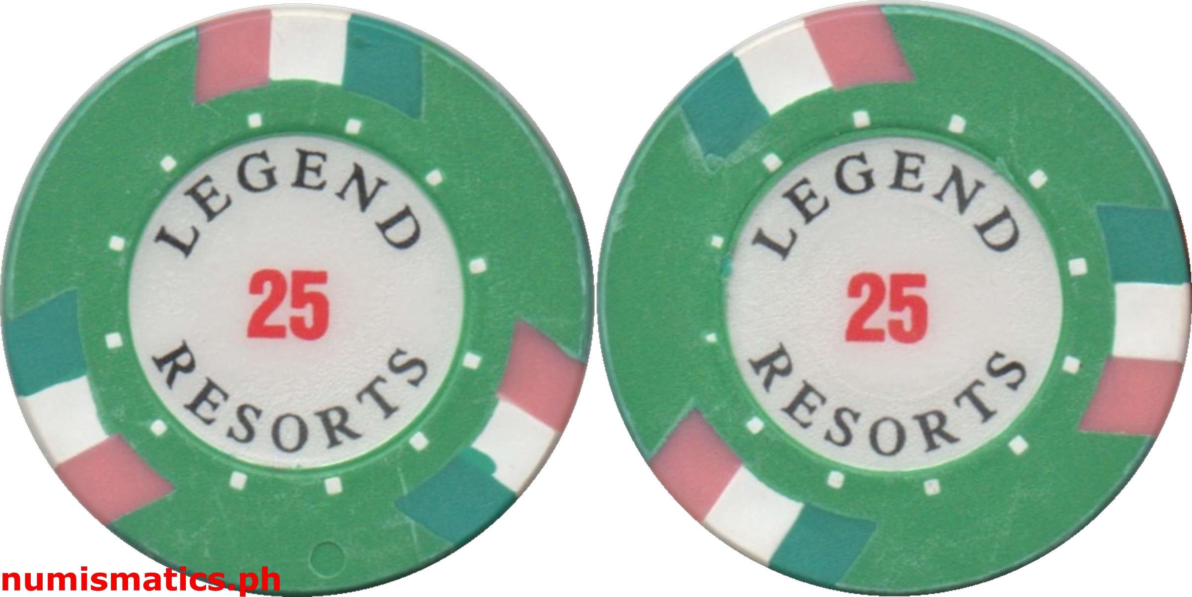 25 Legend Resorts Casino Chip