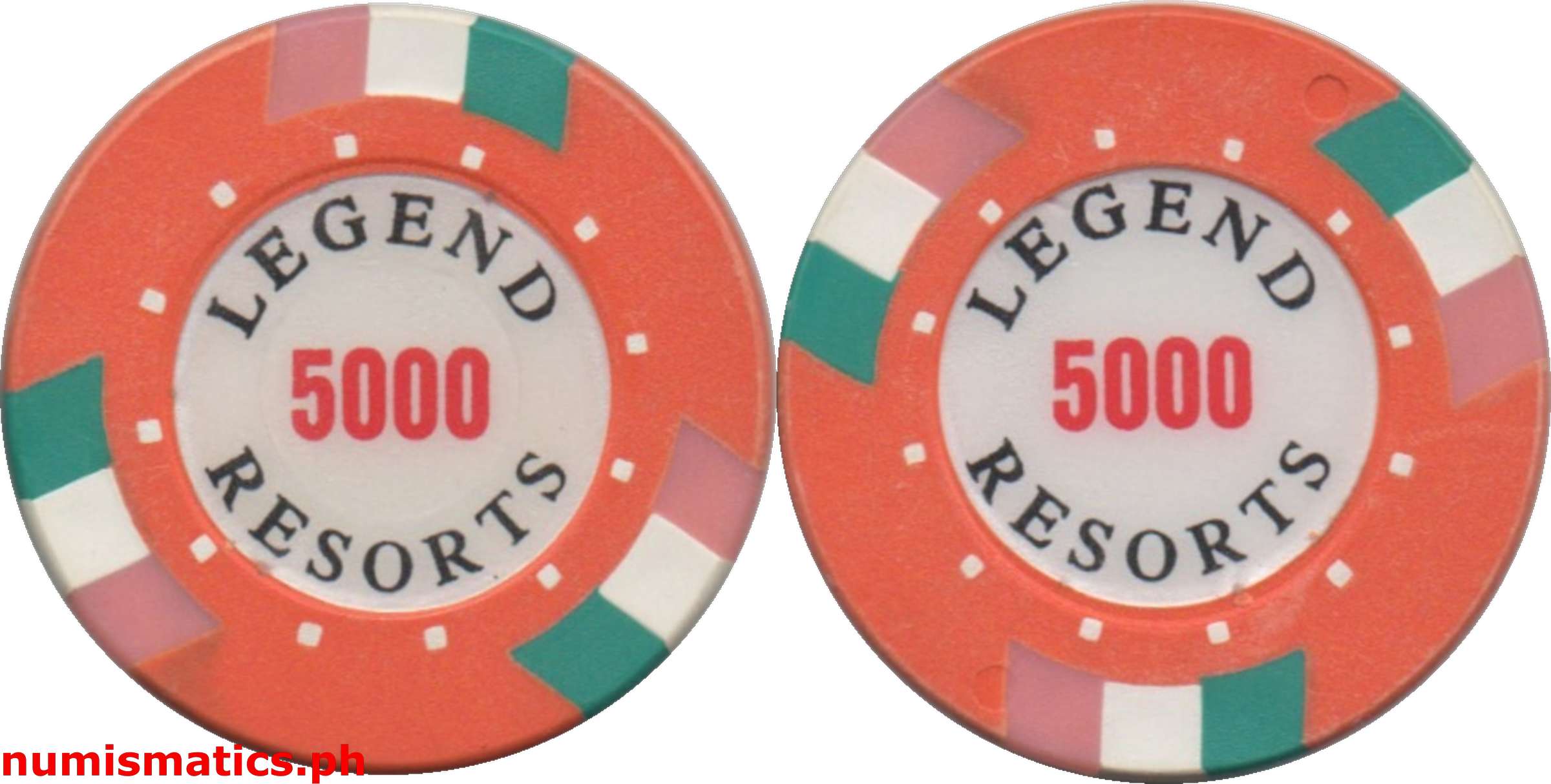 5000 Legend Resorts Casino Chip