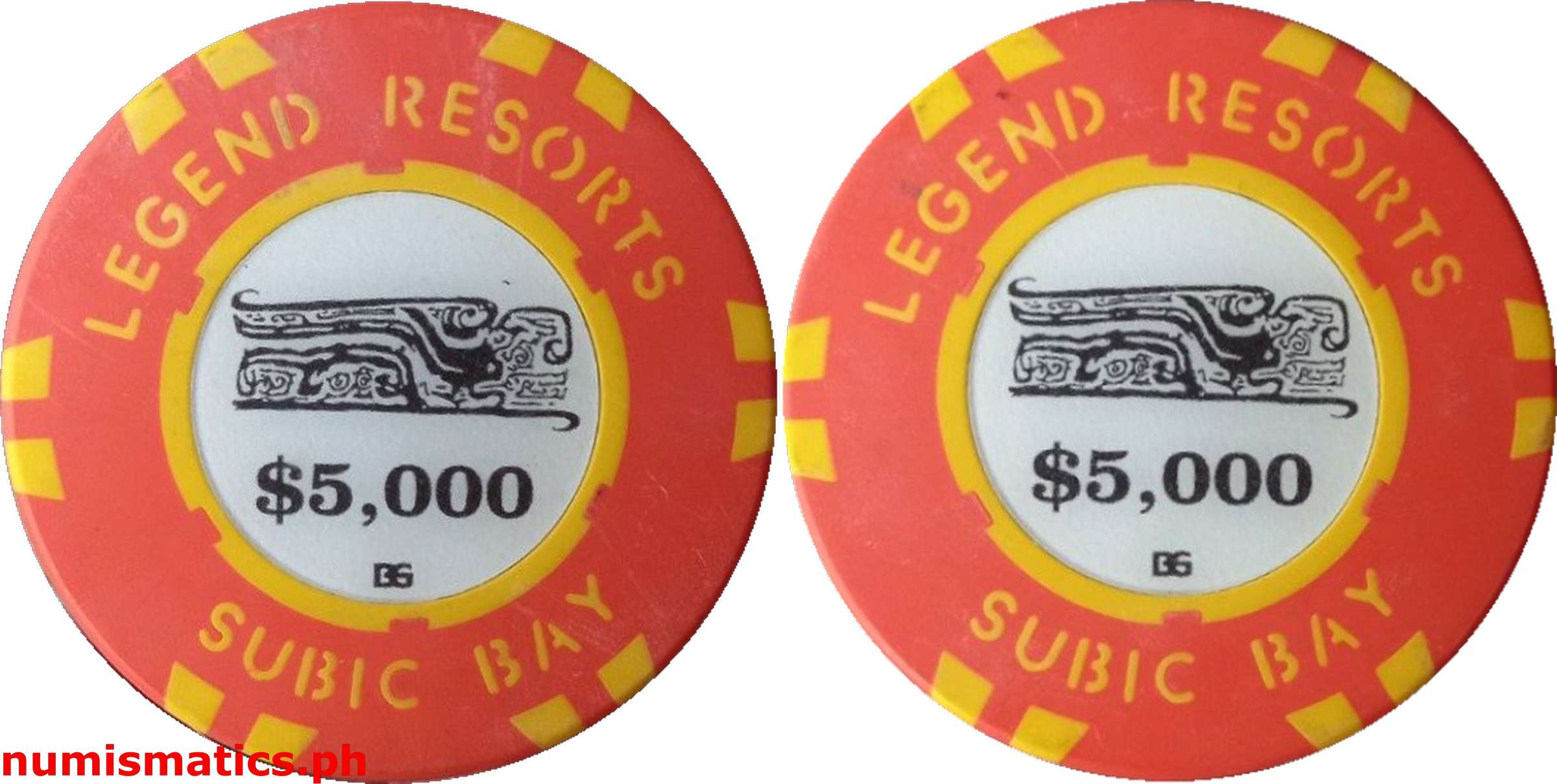 $5000 Legend Resorts Casino Chip